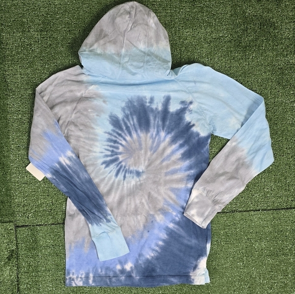 OHIOPYLE | 100% COTTON HOODED TYE DYED LIGHTWEIGHT LONG SLEEVE SHIRT w\ POCKET - Picture 10 of 13